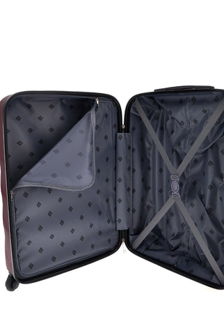 Trolley bordeaux rigido piccolo 4 ruote 2T2L 155/P