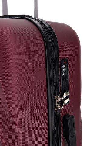 Trolley bordeaux rigido grande 4 ruote 2T2L 155/G