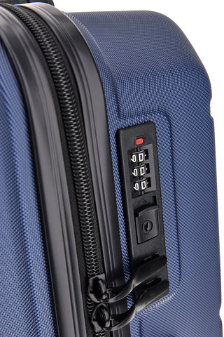 Trolley piccolo blu rigido 4 ruote Indigeno INDIGENO179/P
