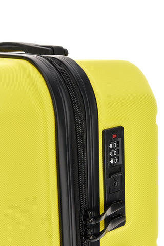 Trolley piccolo giallo rigido 4 ruote Indigeno INDIGENO179/P