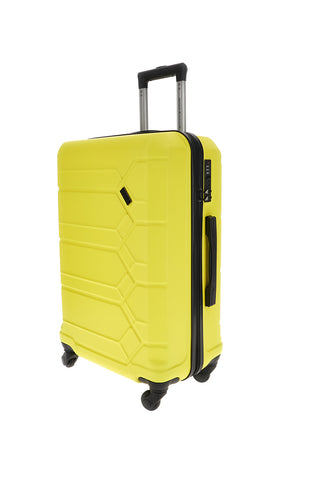 Trolley medio giallo rigido 4 ruote Indigeno INDIGENO179/M