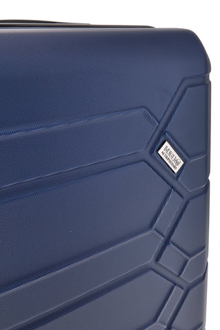 Großer starrer blauer Trolley 4 Räder Indigeno INDIGENO179/G