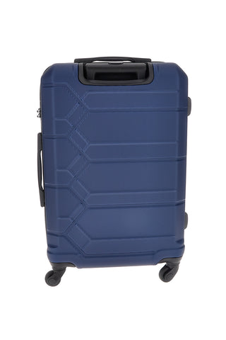 Großer starrer blauer Trolley 4 Räder Indigeno INDIGENO179/G
