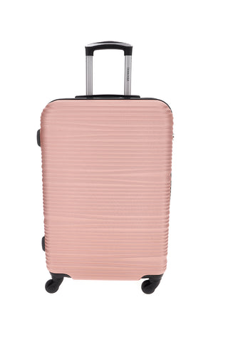 Kleiner rosafarbener Trolley-Koffer mit 4 multidirektionalen Rädern Prima Riga PR172C