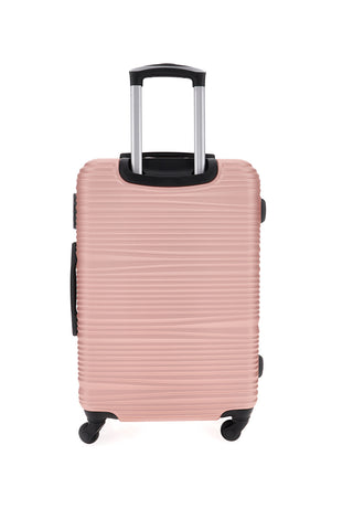 Valigia Trolley piccolo rosa 4 ruote multidirezionali Prima Riga PR172P