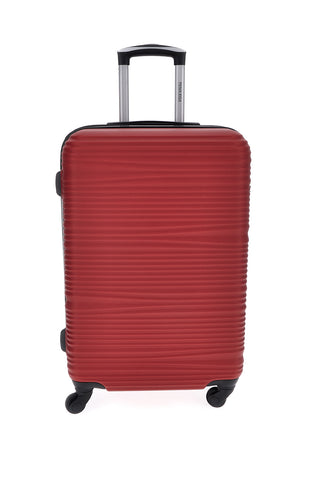Roter kleiner Koffer 4 multidirektionale Räder Prima Riga PR172C