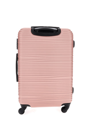 Valigia Trolley grande rosa con chiusura con combinazione Prima Riga PR172G