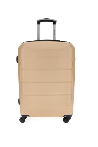 Valigia trolley cabina champagne con 4 ruote multidirezionali Prima Riga PR173/P