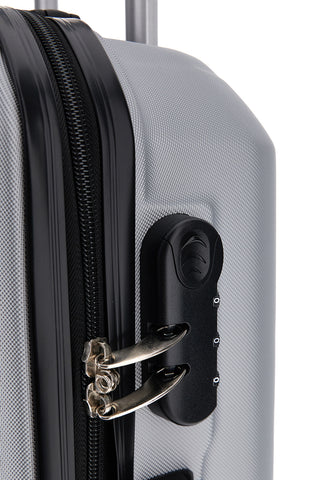 Kabine Silber Trolley-Koffer mit Hartschale Prima Riga PR173/C