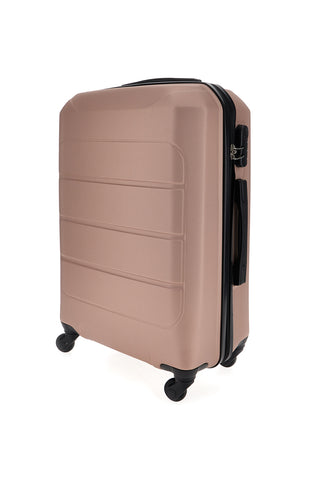 Valigia trolley grande rosa con lucchetto integrato Prima Riga PR173/G