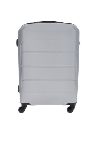 Valigia trolley grande argento con lucchetto integrato Prima Riga PR173/G