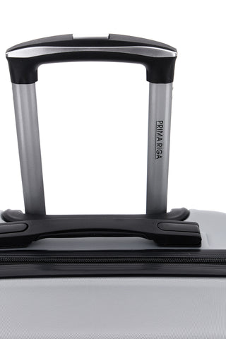 Valigia trolley grande argento con lucchetto integrato Prima Riga PR173/G