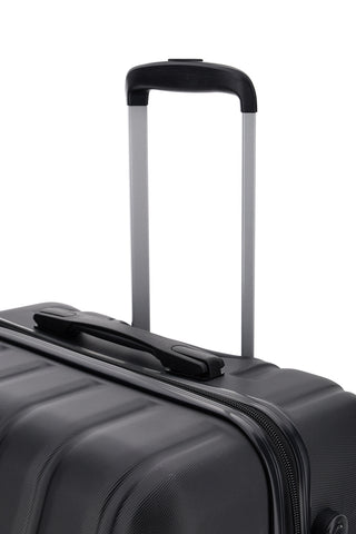 Valigia Trolley rigido piccolo nero con ruote girevoli Prima riga PR185/P