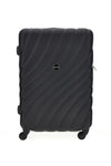 Trolley rigido medio nero con ruote girevoli Prima riga PR185/M
