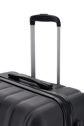 Valigia Trolley Grande rigida nera con lucchetto a combinazione Prima riga PR185/G