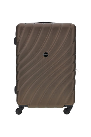Valigia Trolley Grande rigida bronzo con lucchetto a combinazione Prima riga PR185/G