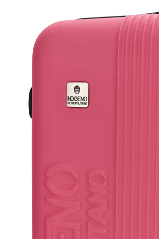 Valigia trolley piccola fucsia rigida 4 ruote Indigeno INDIGENO182/P