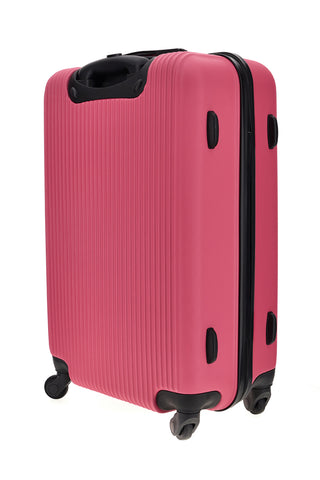 Valigia trolley media fucsia rigida 4 ruote Indigeno Metropolitano 182/M