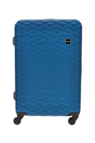 Trolley piccolo blu rigido 4 ruote Prima riga PR187/P