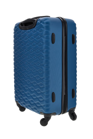 Trolley piccolo blu rigido 4 ruote Prima riga PR187/P