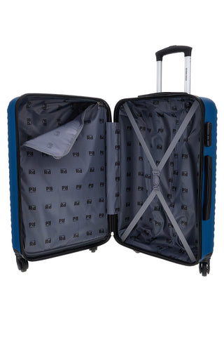 Trolley piccolo blu rigido 4 ruote Prima riga PR187/P