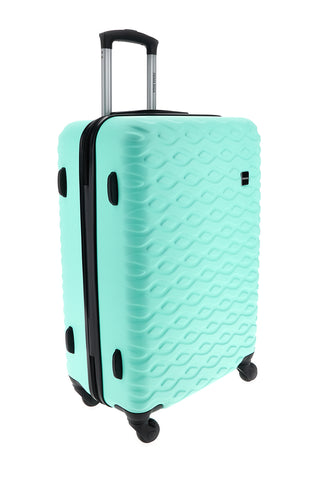 Trolley piccolo verde acqua rigido 4 ruote Prima riga PR187/P