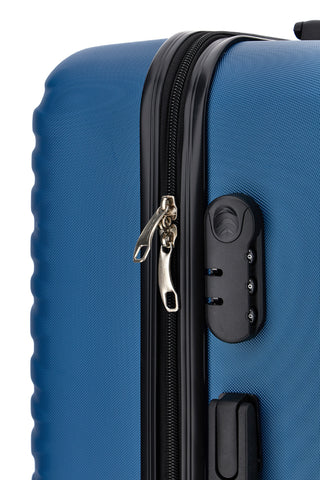 Trolley grande blu rigido 4 ruote Prima riga PR187/G