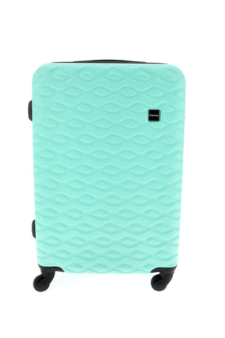 Trolley grande verde acqua rigido 4 ruote Prima riga PR187/G