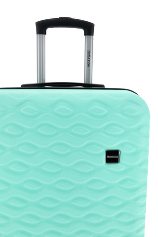 Trolley grande verde acqua rigido 4 ruote Prima riga PR187/G