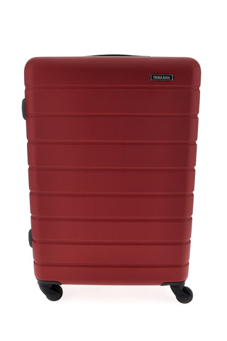 Trolley grande rosso rigido 4 ruote Prima riga PR188/G