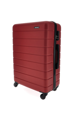 Trolley grande rosso rigido 4 ruote Prima riga PR188/G