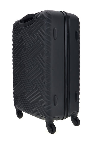 Valigia trolley piccola in nero rigida Prima Riga PR189/P