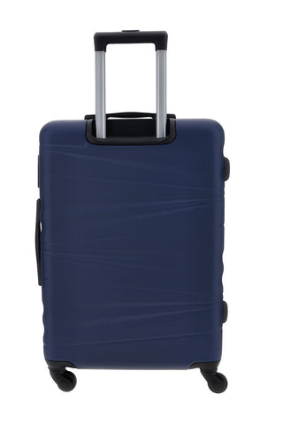 Trolley Valigia piccola rigida blu con 4 ruote Prima riga PR190/P