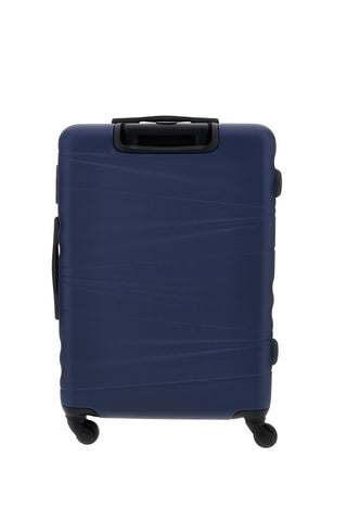 Trolley Valigia Media rigida blu 4 ruote Prima riga PR190/M