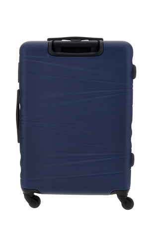 Trolley Valigia Grande rigida blu 4 ruote Prima riga PR190/G