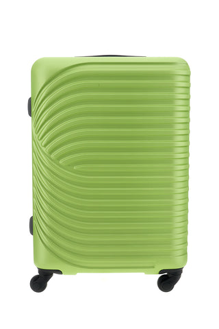 Trolley Valigia grande rigida verde 4 ruote Prima riga PR191/G