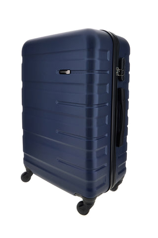 Valigia trolley grande in blu rigida Prima Riga PR197/G