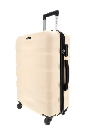 Valigia Trolley Medio Beige Rigido con 4 Ruote Prima riga PR196/M