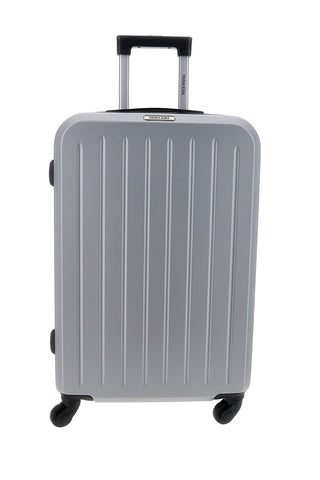 Trolley medio argento rigido con lucchetto a combinazione Prima riga PR201/M