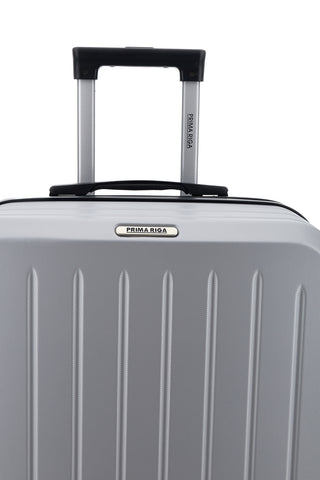 Trolley medio argento rigido con lucchetto a combinazione Prima riga PR201/M