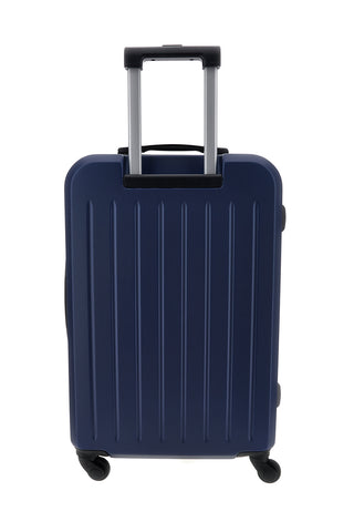 Trolley medio blu navy rigido con lucchetto a combinazione Prima riga PR201/M