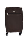 Valigia trolley piccola marrone con ruote girevoli Mrzm DH SOFT P