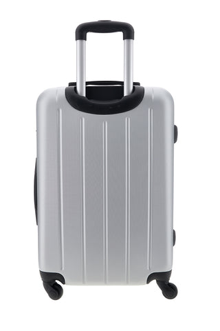 Valigia trolley media argento rigida 4 ruote 2t2l 2T2L205/M