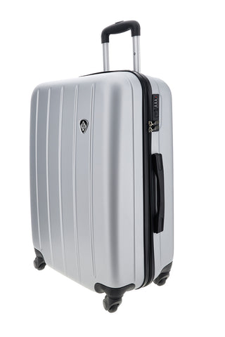 Valigia trolley media argento rigida 4 ruote 2t2l 2T2L205/M
