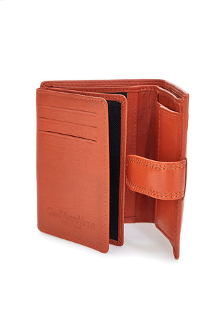 Portafoglio Arancione In Pelle GianMarco Venturi 80-U108