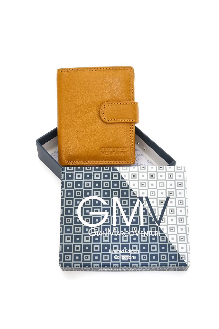 Portafoglio Senape In Pelle GianMarco Venturi 80 da Uomo Pittarello
