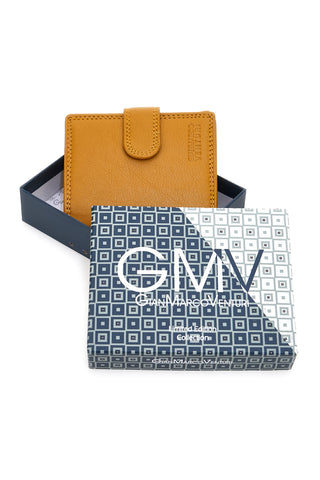 Portacarte Senape Da Uomo In Pelle GianMarco Venturi 80-U109