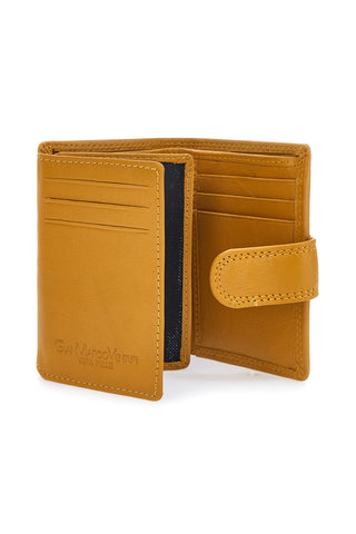Portacarte Senape Da Uomo In Pelle GianMarco Venturi 80-U109