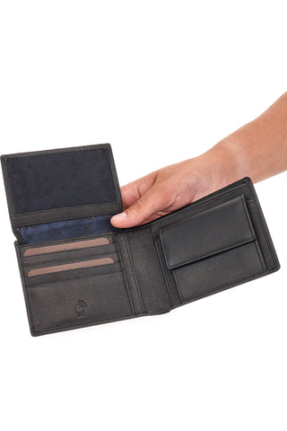 PORTAFOGLIO NERO LANCETTI FRADES