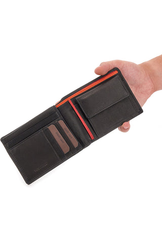 SCHWARZE GELDBÖRSE MIT FARBIGEN CHASE-Zeigerdetails